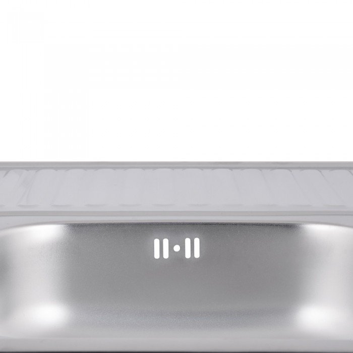 Кухонная мойка Lidz 6080-L 0,6 мм Satin (LIDZ6080L06SAT)