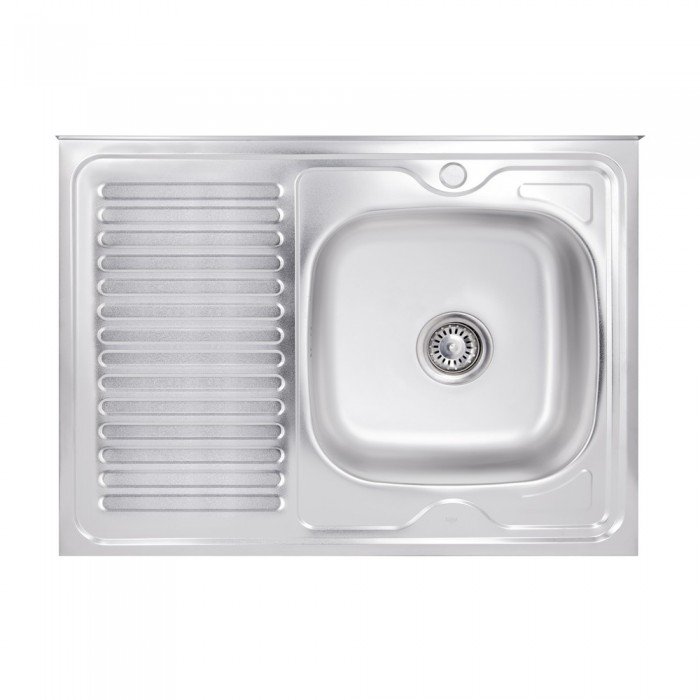 Кухонная мойка Lidz 6080-R 0,6 мм Satin (LIDZ6080R06SAT)