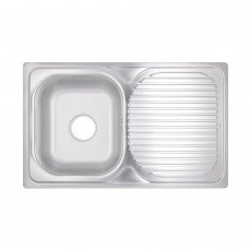 Кухонна мийка Lidz 7848 0,8 мм Satin (LIDZ7848SAT)