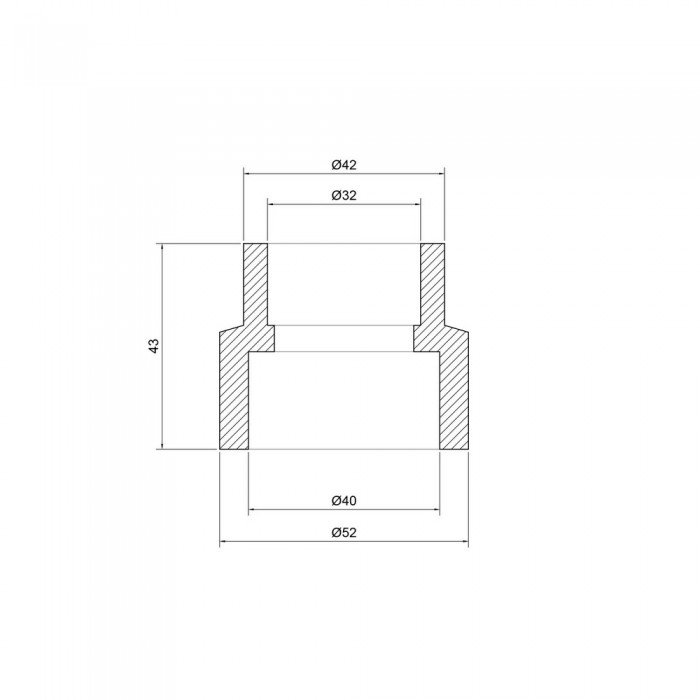 Муфта PPR Thermo Alliance 40х32