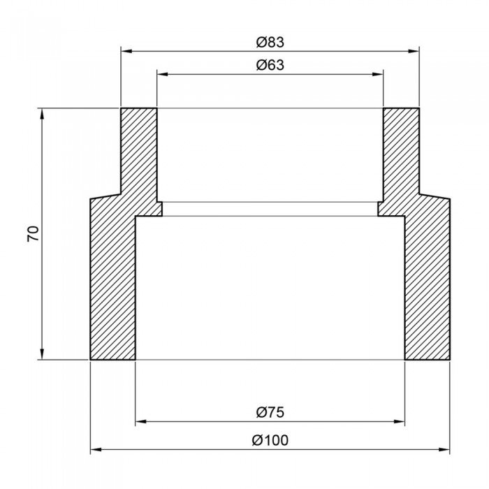 Муфта PPR Thermo Alliance 75х63