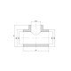 Тройник PPR Thermo Alliance 32х25х32