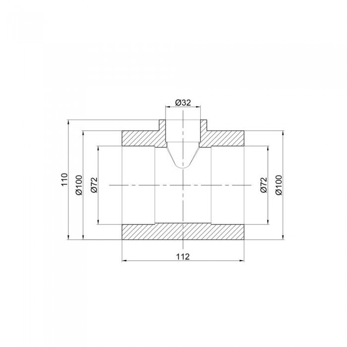 Трійник PPR Thermo Alliance 75х32х75