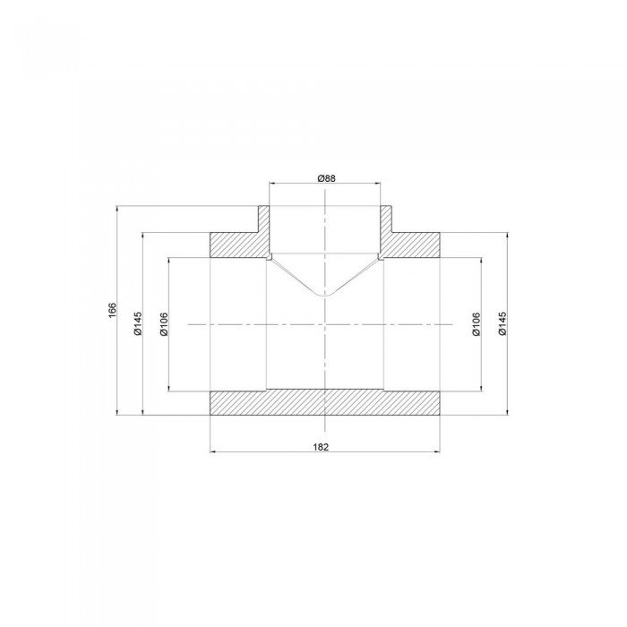 Тройник PPR Thermo Alliance 110х90х110