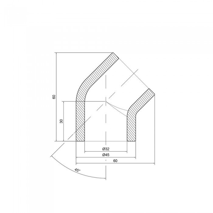 Уголок PPR Thermo Alliance 32, 45°
