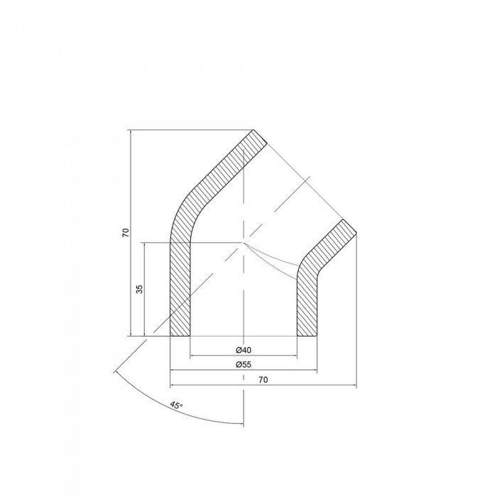 Уголок PPR Thermo Alliance 40, 45°