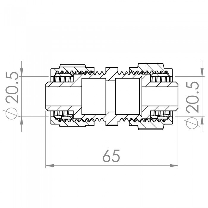 Муфта обжимная SD Forte 20 SF170W2020