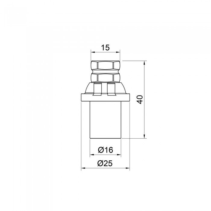 Заглушка прес Icma 16х2 №417
