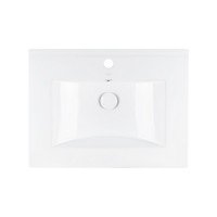 Раковина Qtap Albatross 600х460х180 White с донным клапаном QT01113060CW