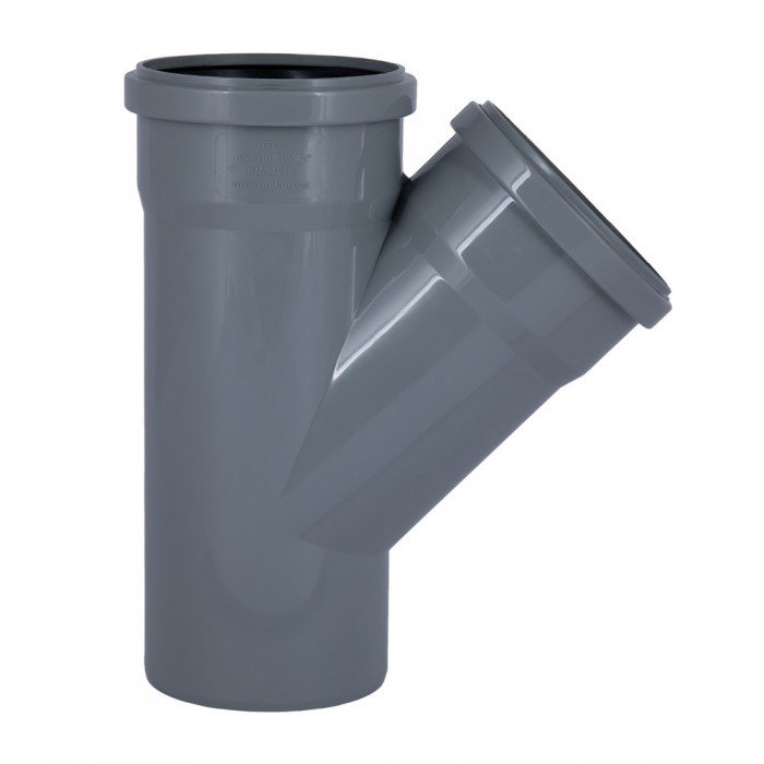 Тройник PPR канализационный TA Sewage 110, 45°