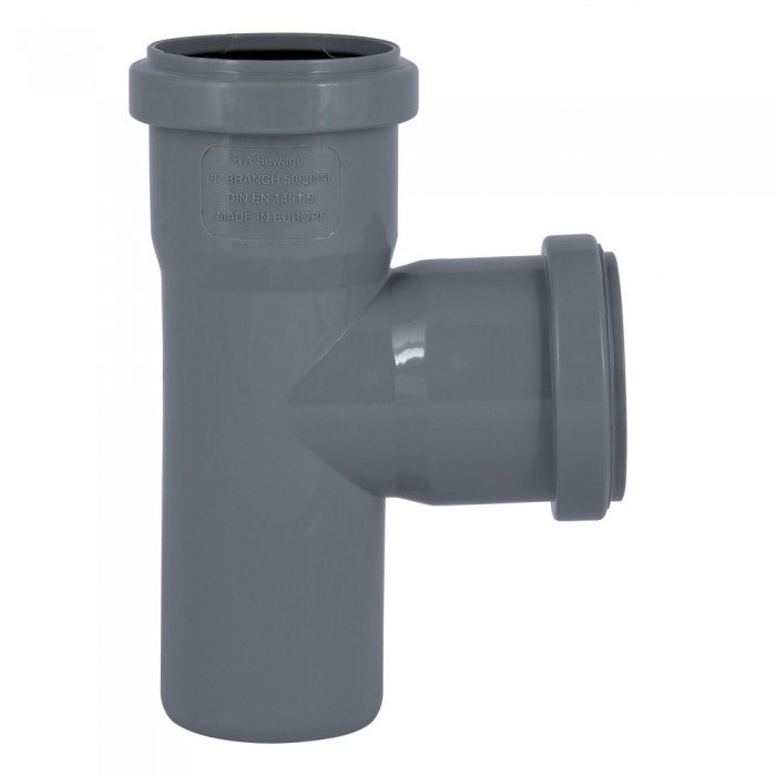 Тройник PPR канализационный TA Sewage 50, 90°