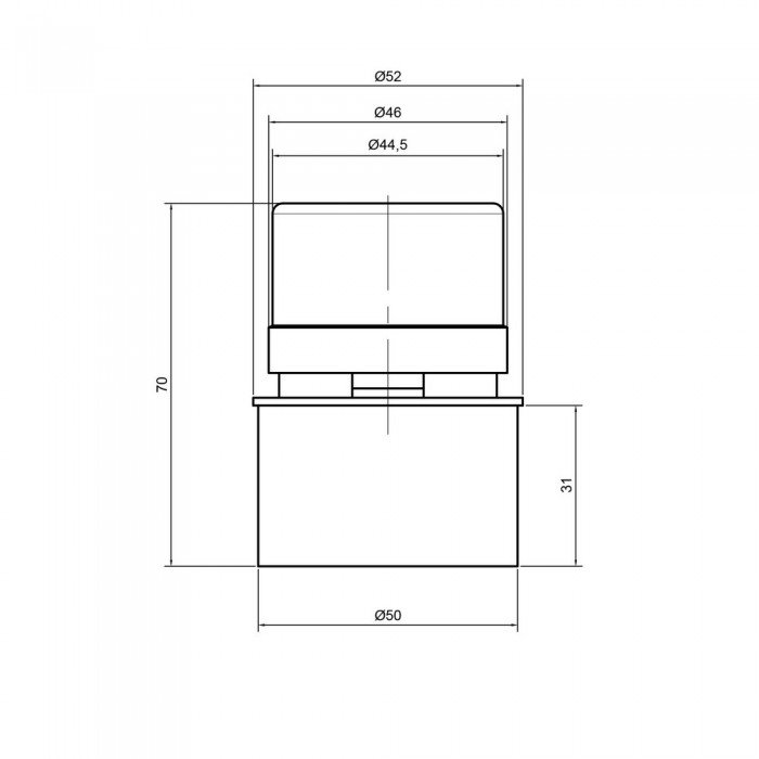 Воздушный клапан PPR канализационный TA Sewage 50