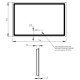 Зеркало Qtap Mideya (DC-F906) 800х600 с LED-подсветкой Touch, с диммером QT2078F906W