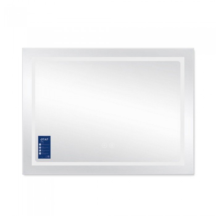 Зеркало Qtap Mideya (DC-F904) 800х600 с LED-подсветкой Touch, с диммером QT2078F904W