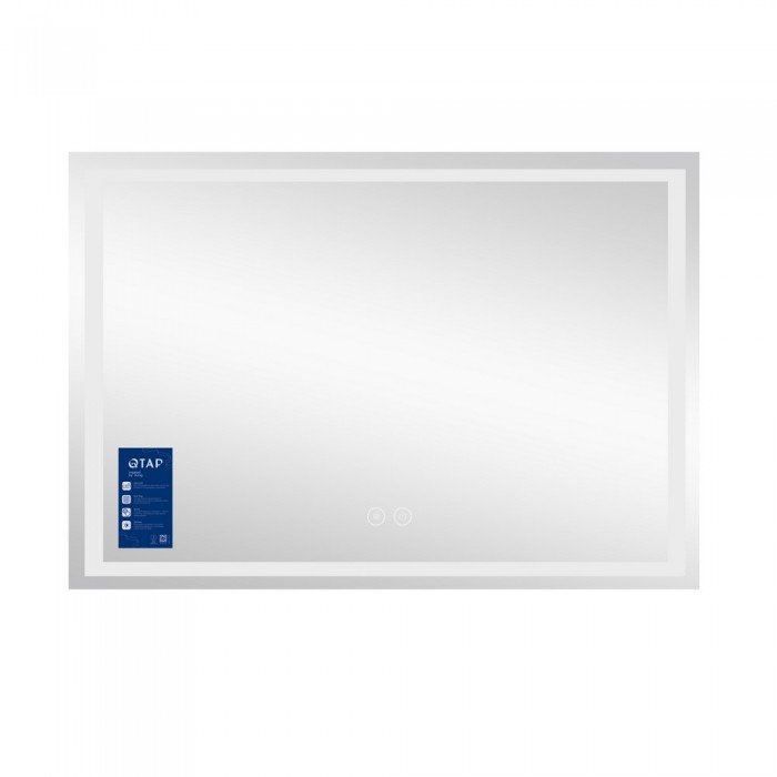 Зеркало Qtap Mideya (MI1) 1200х800 с LED-подсветкой Touch, с антизапотеванием, диммером QT2078F613W