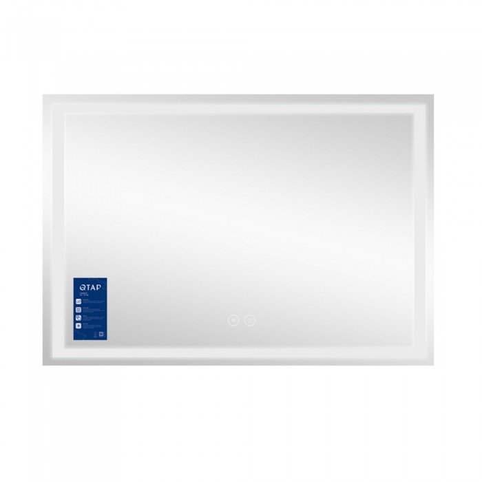 Зеркало Qtap Mideya (MI1) 1200х800 с LED-подсветкой Touch, с антизапотеванием, диммером QT2078F613W