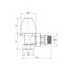 Кран радиаторный SD Plus 1/2" ВН с антипротечкой угловой SD228W15