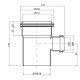 Тройник канализационный TA Sewage 110х50х110, 90° Тройник канализационный TA Sewage 110х50х110, 90°