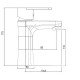 Смеситель для раковины Brinex 37W 001 Смеситель для раковины Brinex 37W 001