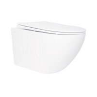 Унитаз подвесной Qtap Jay безободковый с сиденьем Soft-close QT07335176W Унитаз подвесной Qtap Jay безободковый с сиденьем Soft-close QT07335176W