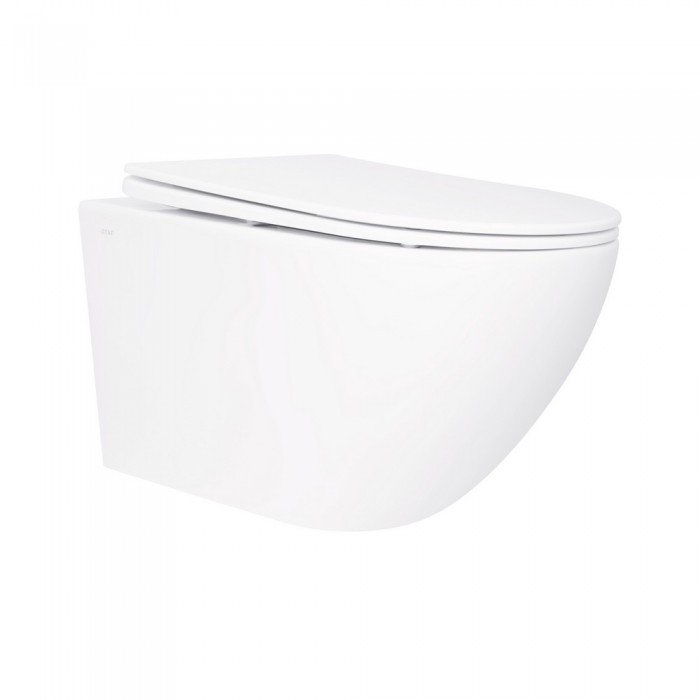 Унитаз подвесной Qtap Jay безободковый с сиденьем Soft-close QT07335176W Унитаз подвесной Qtap Jay безободковый с сиденьем Soft-close QT07335176W