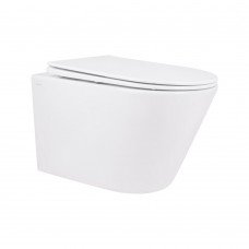 Унитаз подвесной Qtap Swan безободковый с сиденьем Soft-close QT16335178W Унитаз подвесной Qtap Swan безободковый с сиденьем Soft-close QT16335178W
