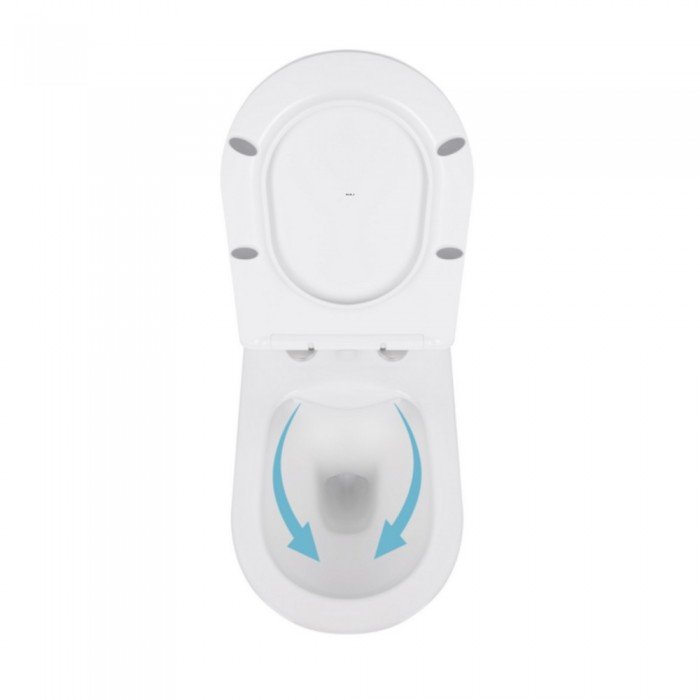 Унітаз підвісний Qtap Swan безобідковий з сідінням Soft-close QT16335178W Унітаз підвісний Qtap Swan безобідковий з сідінням Soft-close QT16335178W