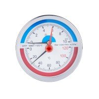 Термоманометр SD Plus 80 мм 1/2", заднее подключение SD17310B