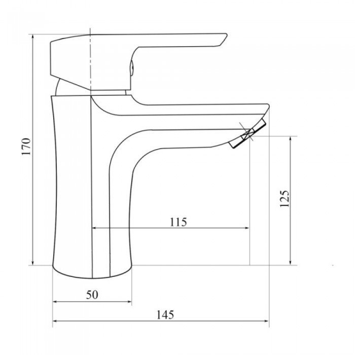Смеситель для раковины Brinex 35B 001 Смеситель для раковины Brinex 35B 001