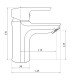 Смеситель для раковины Brinex 35B 001 Смеситель для раковины Brinex 35B 001