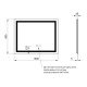 Зеркало Qtap Mideya (DC-F614) 1000х800 с LED-подсветкой Touch, с антизапотеванием, диммером QT2078F614W