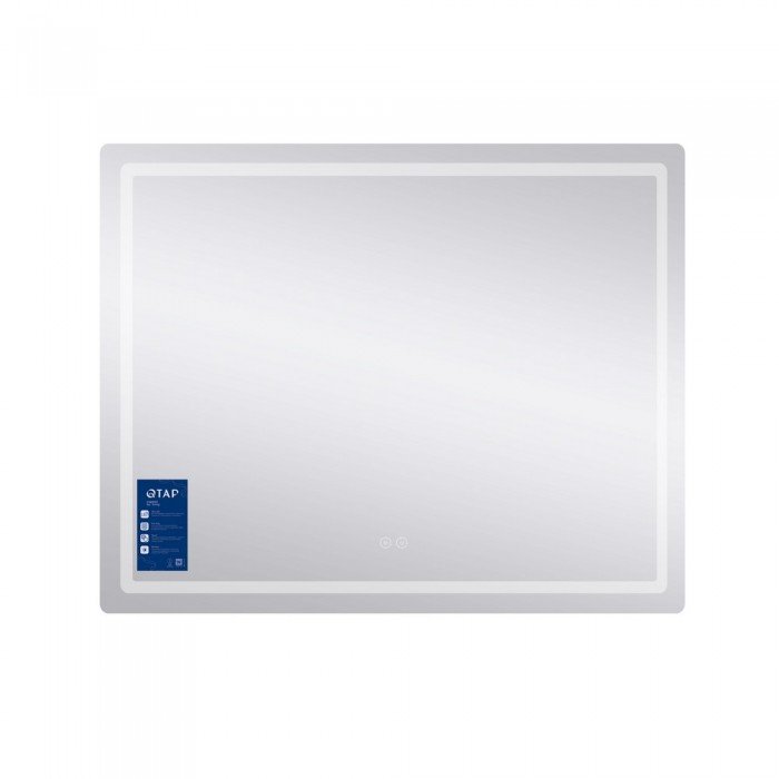 Зеркало Qtap Mideya (DC-F910) 1000х800 с LED-подсветкой Touch, с антизапотеванием, диммером QT2078F910W