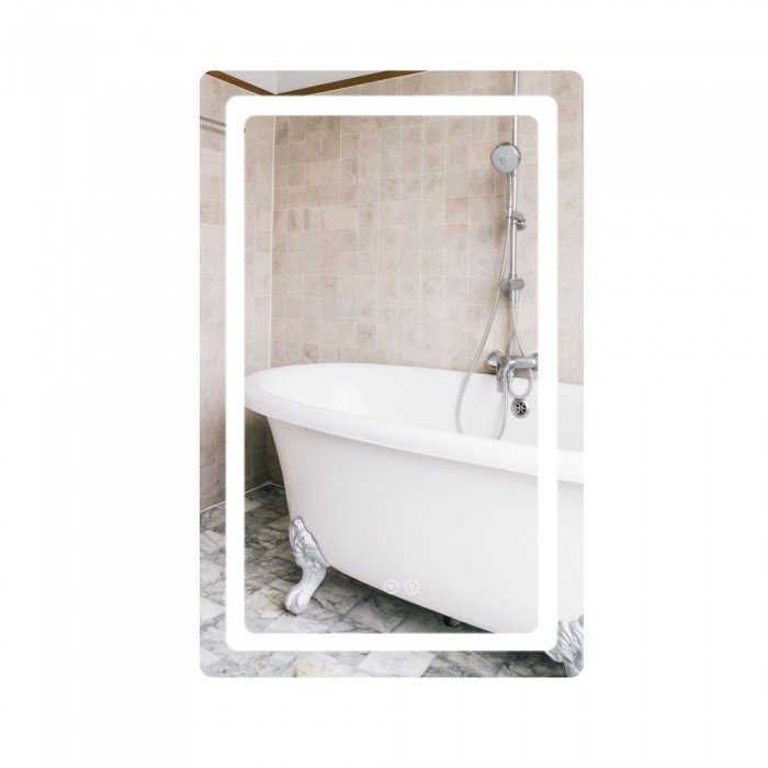 Зеркало Qtap Mideya (DC-F911) 500х800 с LED-подсветкой Touch, с антизапотеванием, диммером QT2078F911W