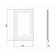 Зеркало Qtap Mideya (DC-F911) 500х800 с LED-подсветкой Touch, с антизапотеванием, диммером QT2078F911W