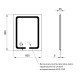 Зеркало Qtap Mideya (DC-F937) 600х800 с LED-подсветкой Touch, с антизапотеванием, диммером QT2078F937W