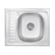 Кухонная мойка Lidz 6050-R 0,6 мм Satin (LIDZ6050R06SAT)