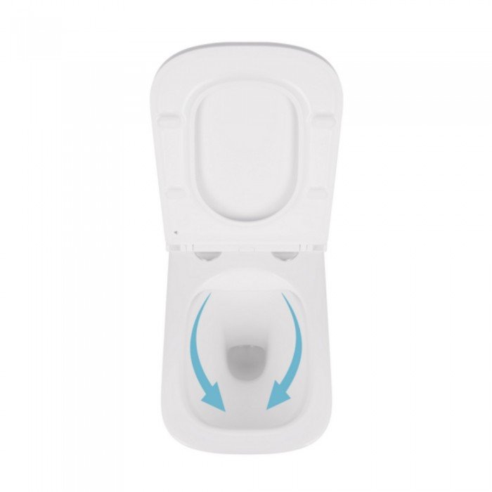 Унітаз підвісний Qtap Tern безобідковий з сідінням Soft-close QT1733052ERW