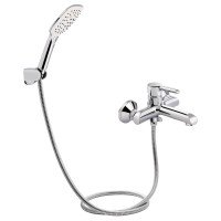 Смеситель для ванны Qtap Grand (c душевым гарнитуром) QTGRACRM006 Chrome Смеситель для ванны Qtap Grand (c душевым гарнитуром) QTGRACRM006 Chrome