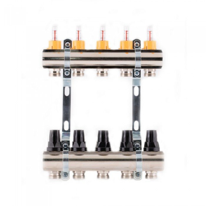 Коллектор с расходомерами SD Forte 1" 3 выхода SF001W3