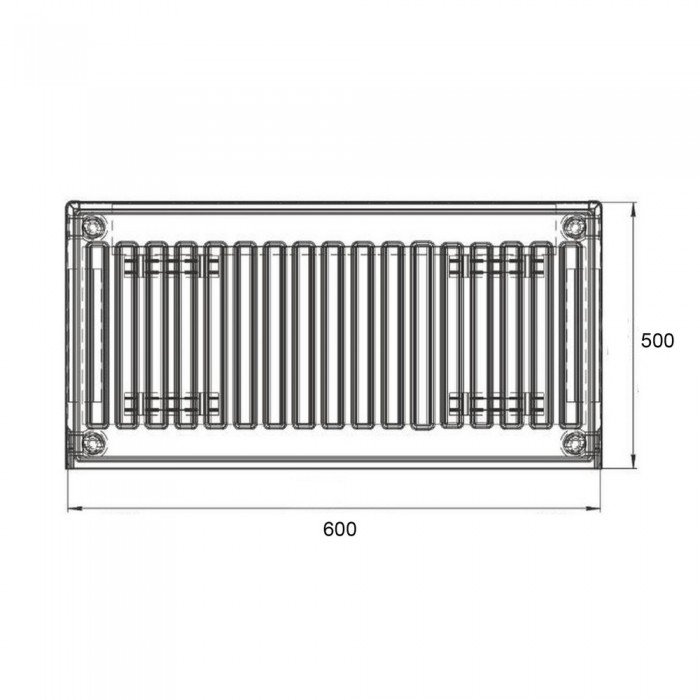 Радиатор стальной Thermo Alliance 11 тип 500х600 боковое подключение