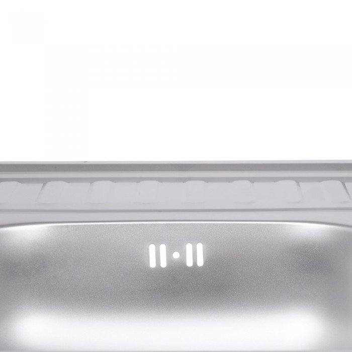 Кухонная мойка Lidz 6060-R 0,6 мм Satin (LIDZ6060RSAT06)