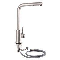 Смеситель для кухни Lidz Aria 015FL1 с выдвижным изливом (k35) LDARI015FL1NKS34944 Nickel Смеситель для кухни Lidz Aria 015FL1 с выдвижным изливом (k35) LDARI015FL1NKS34944 Nickel
