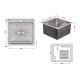 Мойка для кухни интегрированная Lidz Handmade H5050 (LDH5050BRU35375) Brushed Steel 3,0/1,0 мм