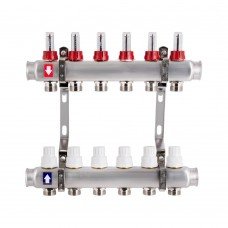 Колектор з витратомірами SD Plus 1" 6 виходів SD0046