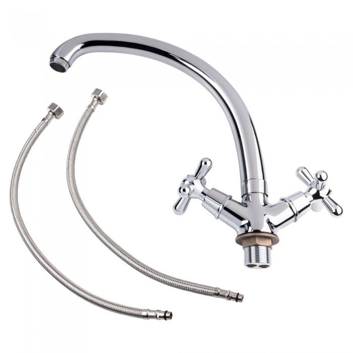 Смеситель для кухни Lidz Dominox 273F двухвентильный LDDOM273FCRM35539 Chrome Смеситель для кухни Lidz Dominox 273F двухвентильный LDDOM273FCRM35539 Chrome