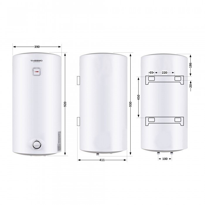 Водонагрівач електричний Thermo Alliance 80 л SLIM вертикальний, мокрий ТЕН 1,5 кВт D80V15Q2