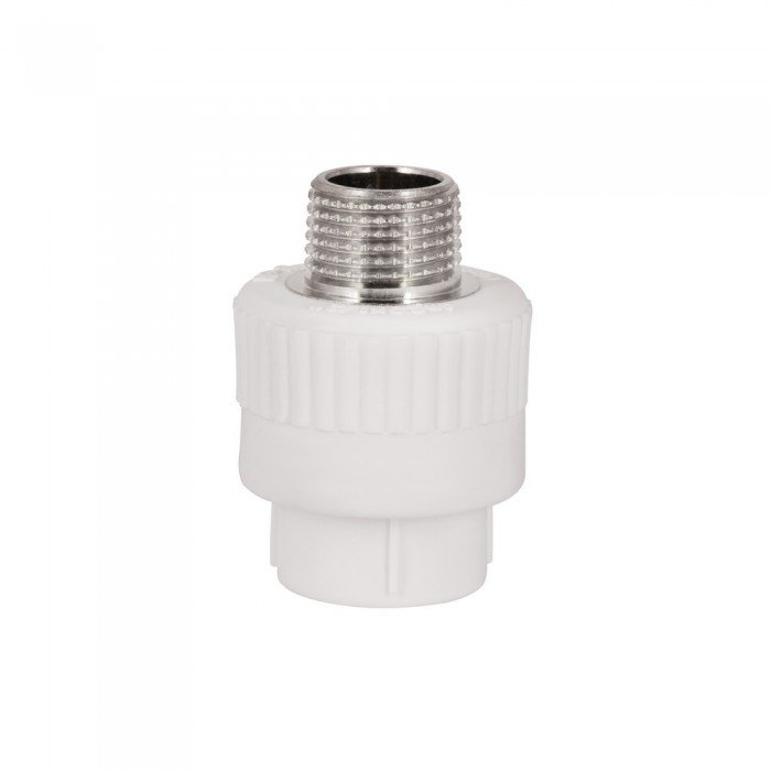 Муфта PPR Blue Ocean "Белый" 20х1/2" НР