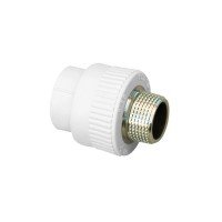 Муфта PPR Blue Ocean "Белый" 25х1/2" НР