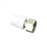 Муфта PPR с накидной гайкой Blue Ocean "Белый" 20х1/2" ВР с латунным штоком