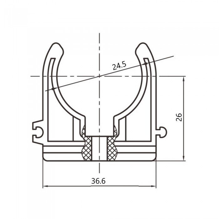 Крепеж PPR Blue Ocean "Белый" 25